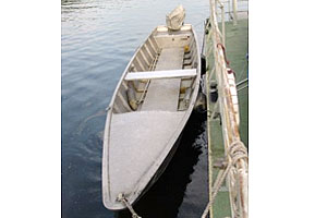 Motor boat in light alloy