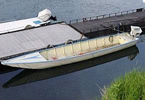 Motor boat in light alloy