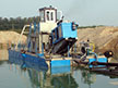 Stationary dredger for big depths