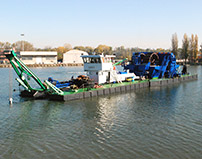 Dredge &ldquo;Guidotti 1&rdquo; &ndash; Hull made of 15 modular,different size pontoons